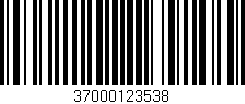 Código de barras (EAN, GTIN, SKU, ISBN): '37000123538'
