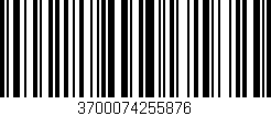 Código de barras (EAN, GTIN, SKU, ISBN): '3700074255876'