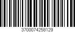 Código de barras (EAN, GTIN, SKU, ISBN): '3700074258129'