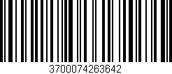 Código de barras (EAN, GTIN, SKU, ISBN): '3700074263642'