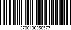 Código de barras (EAN, GTIN, SKU, ISBN): '3700108350577'