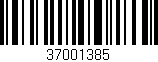Código de barras (EAN, GTIN, SKU, ISBN): '37001385'