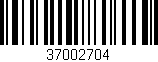 Código de barras (EAN, GTIN, SKU, ISBN): '37002704'