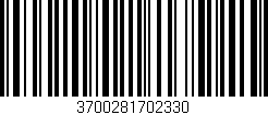 Código de barras (EAN, GTIN, SKU, ISBN): '3700281702330'
