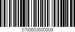 Código de barras (EAN, GTIN, SKU, ISBN): '3700603600009'