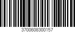Código de barras (EAN, GTIN, SKU, ISBN): '3700608300157'