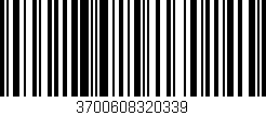 Código de barras (EAN, GTIN, SKU, ISBN): '3700608320339'