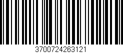 Código de barras (EAN, GTIN, SKU, ISBN): '3700724263121'