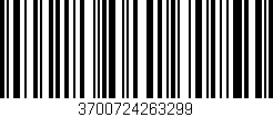 Código de barras (EAN, GTIN, SKU, ISBN): '3700724263299'