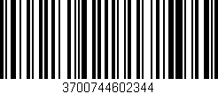 Código de barras (EAN, GTIN, SKU, ISBN): '3700744602344'