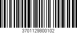 Código de barras (EAN, GTIN, SKU, ISBN): '3701129800102'