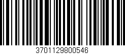 Código de barras (EAN, GTIN, SKU, ISBN): '3701129800546'