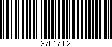 Código de barras (EAN, GTIN, SKU, ISBN): '37017.02'