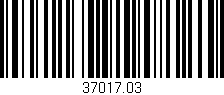 Código de barras (EAN, GTIN, SKU, ISBN): '37017.03'