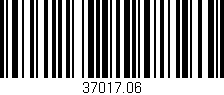 Código de barras (EAN, GTIN, SKU, ISBN): '37017.06'