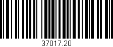 Código de barras (EAN, GTIN, SKU, ISBN): '37017.20'