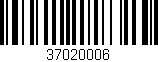 Código de barras (EAN, GTIN, SKU, ISBN): '37020006'