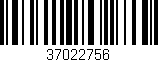 Código de barras (EAN, GTIN, SKU, ISBN): '37022756'