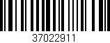 Código de barras (EAN, GTIN, SKU, ISBN): '37022911'