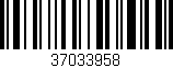 Código de barras (EAN, GTIN, SKU, ISBN): '37033958'