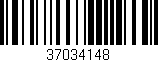 Código de barras (EAN, GTIN, SKU, ISBN): '37034148'