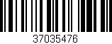 Código de barras (EAN, GTIN, SKU, ISBN): '37035476'
