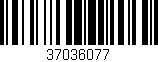 Código de barras (EAN, GTIN, SKU, ISBN): '37036077'