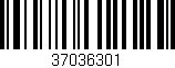 Código de barras (EAN, GTIN, SKU, ISBN): '37036301'