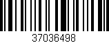 Código de barras (EAN, GTIN, SKU, ISBN): '37036498'