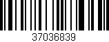 Código de barras (EAN, GTIN, SKU, ISBN): '37036839'