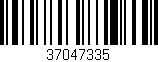 Código de barras (EAN, GTIN, SKU, ISBN): '37047335'