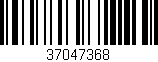 Código de barras (EAN, GTIN, SKU, ISBN): '37047368'