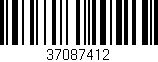 Código de barras (EAN, GTIN, SKU, ISBN): '37087412'