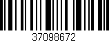 Código de barras (EAN, GTIN, SKU, ISBN): '37098672'