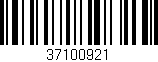 Código de barras (EAN, GTIN, SKU, ISBN): '37100921'