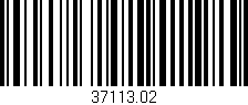Código de barras (EAN, GTIN, SKU, ISBN): '37113.02'