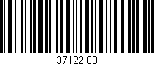 Código de barras (EAN, GTIN, SKU, ISBN): '37122.03'