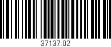 Código de barras (EAN, GTIN, SKU, ISBN): '37137.02'