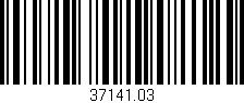 Código de barras (EAN, GTIN, SKU, ISBN): '37141.03'