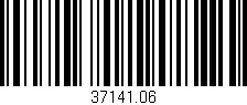 Código de barras (EAN, GTIN, SKU, ISBN): '37141.06'