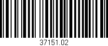 Código de barras (EAN, GTIN, SKU, ISBN): '37151.02'