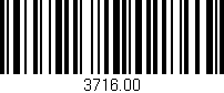 Código de barras (EAN, GTIN, SKU, ISBN): '3716.00'