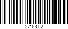 Código de barras (EAN, GTIN, SKU, ISBN): '37186.02'