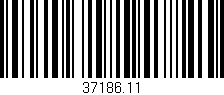 Código de barras (EAN, GTIN, SKU, ISBN): '37186.11'