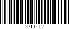 Código de barras (EAN, GTIN, SKU, ISBN): '37197.02'