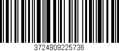 Código de barras (EAN, GTIN, SKU, ISBN): '3724809225736'