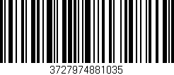 Código de barras (EAN, GTIN, SKU, ISBN): '3727974881035'