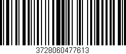 Código de barras (EAN, GTIN, SKU, ISBN): '3728060477613'