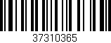 Código de barras (EAN, GTIN, SKU, ISBN): '37310365'