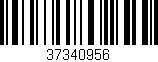 Código de barras (EAN, GTIN, SKU, ISBN): '37340956'